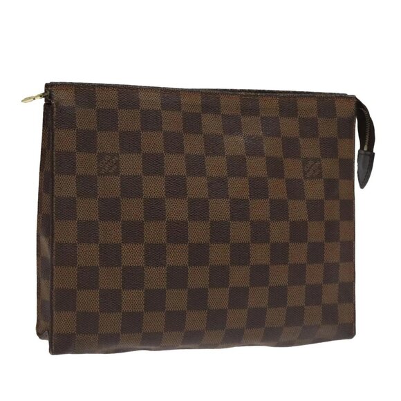 LOUIS VUITTON Damier Ebene Poche Toilette 26 Pouch - Picture 1 of 16